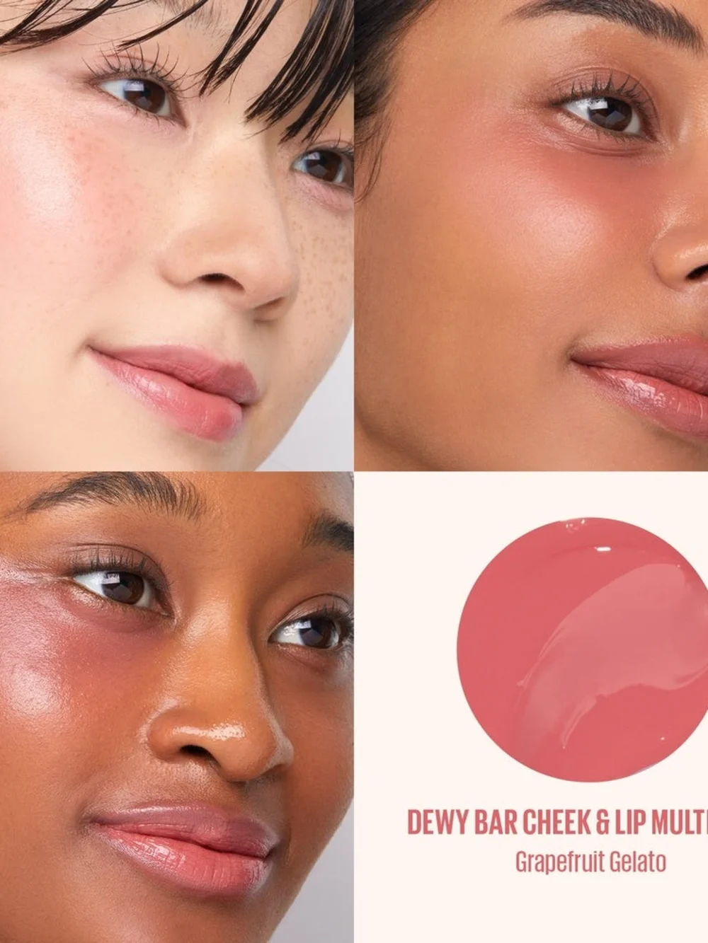 Kaja Dewy Bar Grapefruit Gelato Hydrating Cheek and Lip Balm Multi-stick 🆕